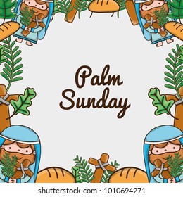 palm sunday catholic traditional religion background