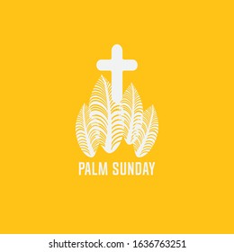 Palm Sunday Celebration Vector Concept Template Design Illustration