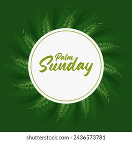 Palm Sunday. Happy Palm Sunday Vector. Palm Sunday background.