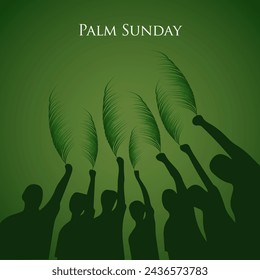 Palm Sunday. Happy Palm Sunday Vector. Palm Sunday background.