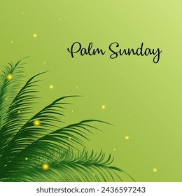 Palm Sunday. Happy Palm Sunday Vector. Palm Sunday background.