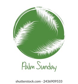 Palm Sunday. Happy Palm Sunday Vector. Palm Sunday background.