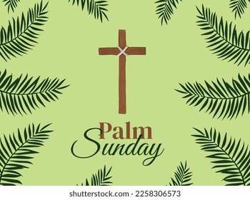 Palm Sunday, Holy day,week vector illustration