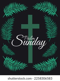 Palm Sunday, Holy day,week vector illustration