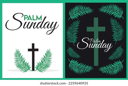 Palm Sunday, Holy day,week vector illustration