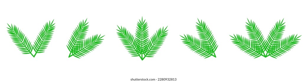 Palm Sunday. Hosanna. Vector illustration on a white background.