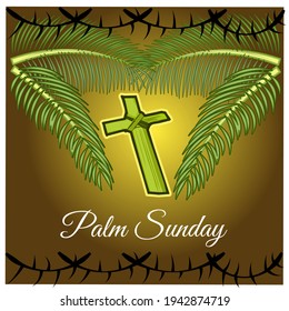 Palm sunday on March 28th minimalism
