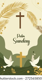Palmsonntag Religiöse Observanz Vektorkunst