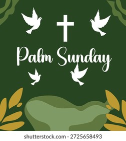 Palm Sunday Triumpheintrag Vektor Sammlung