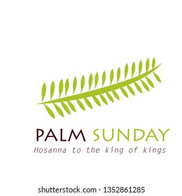 Palm Sunday Typography Design Print Use Stock Vector (Royalty Free ...