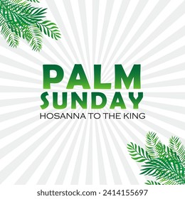 palm sunday vector illustration background. it is suitable for card, banner, or poster