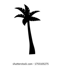 
palm theme. palm tree illustration, in a flat style.