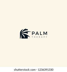 Palm Therapy logo design vector inspiration custom logo design