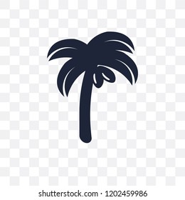 Palm transparent icon. Palm symbol design from Fruit and vegetables collection. Simple element vector illustration on transparent background.