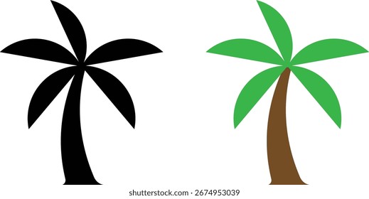 Palm tree abstract logo design