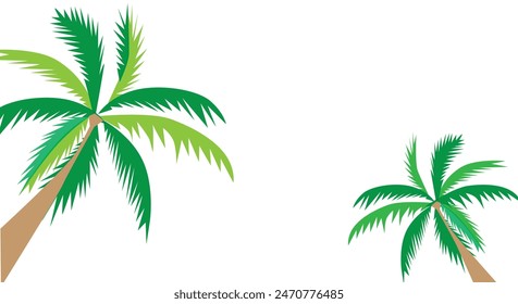 Palm tree background illustration material