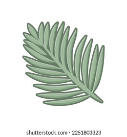 palm tree branch, vector element