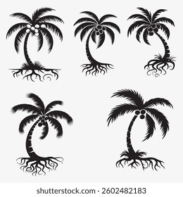palm tree bundle art and illustration