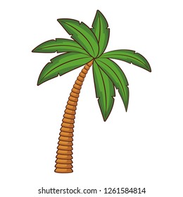 Palm Tree Cartoon Black White: เวกเตอร์สต็อก (ปลอดค่าลิขสิทธิ์
