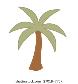Elemento de diseño de dibujos animados de palmera