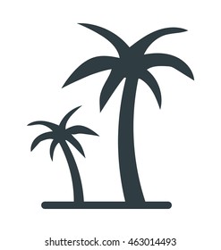 Palm Tree Colored Vector Icon