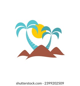 vector de icono de un postre de palmera