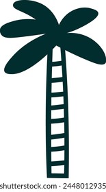 Palm Tree Doodle Vector Illustration
