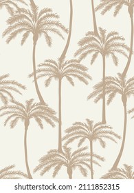 Palm tree fashion pattern. Vector seamless pattern svg
