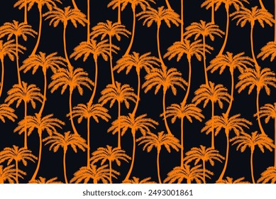 Palm tree fashion pattern. Vector seamless pattern