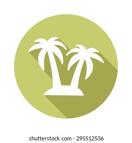 Palm Tree Flat Icons