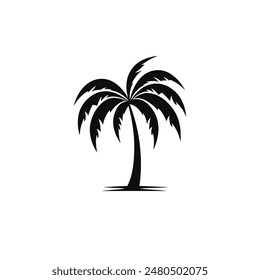 Palm tree flat vector design