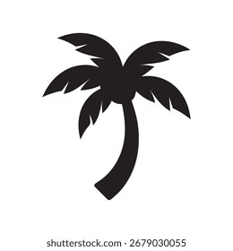 Icono enmarcado de palmera que simboliza el orden, la elegancia y la identidad de marca de verano