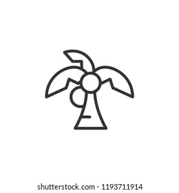 Palm Tree Garden Modern Simple Vector Icon