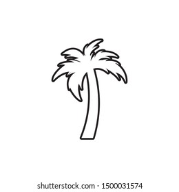 Palm tree graphic design template vector isolated