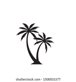 Palm tree graphic design template vector isolated