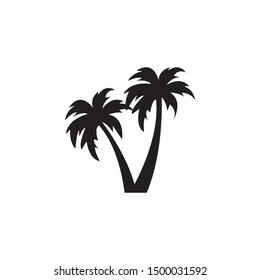 Palm tree graphic design template vector isolated