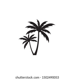 Palm tree graphic design template isolated illustration