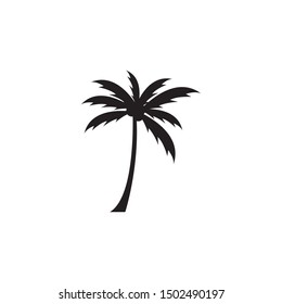 Palm tree graphic design template isolated illustration