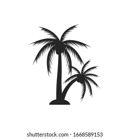 Palm tree graphic design template vector isolated