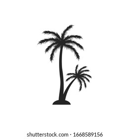 Palm tree graphic design template vector isolated