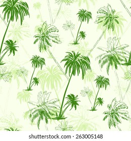 palm tree green pattern over vector illustration