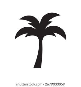 Palmen- und Hängemattenlogo für Erholung, Urlaub und tropischen Strandurlaub