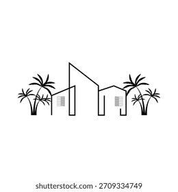 Palm Tree With House Victor