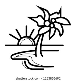Palm tree icon