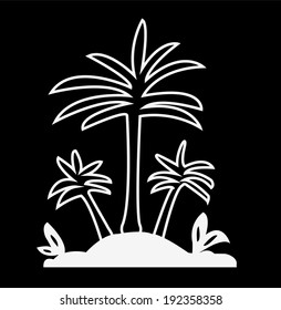 Palm tree icon