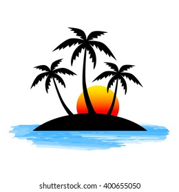 Palm tree icon     