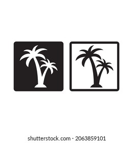 palm tree icon , beach icon