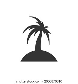 Palm Tree Icon Design Graphic Template Isolated