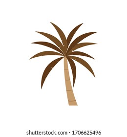 Logotipo de diseño de icono de palma vectorial