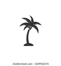 Palm tree icon design template vector isolated illustration